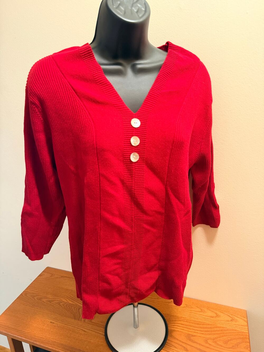 Dress Barn 2x 3/4 Sleeve Sweater